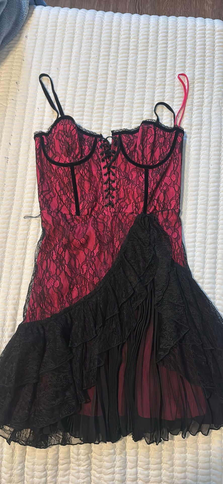Alice + Olivia Chantil Lace Bustier Mini Dress 2