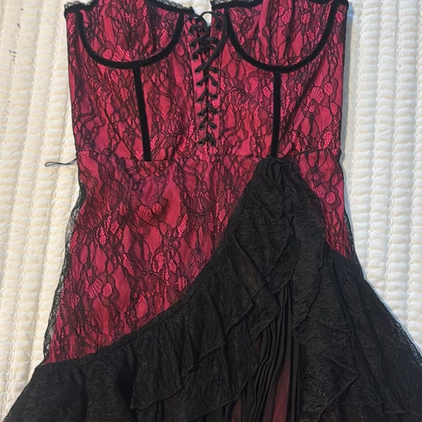 Alice + Olivia Chantil Lace Bustier Mini Dress