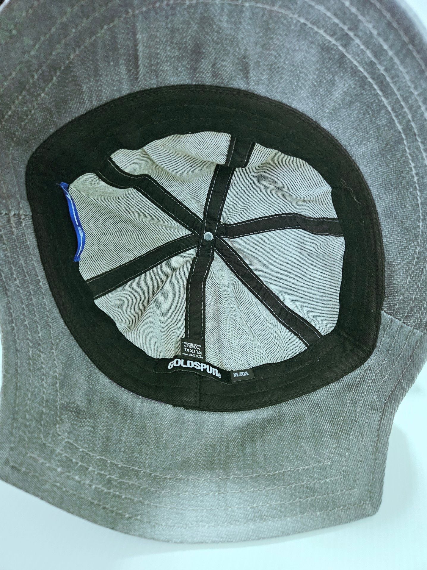 Goldspun GS Hat Raw Grey Denim Size Xl/XXL Bucket Hat 9