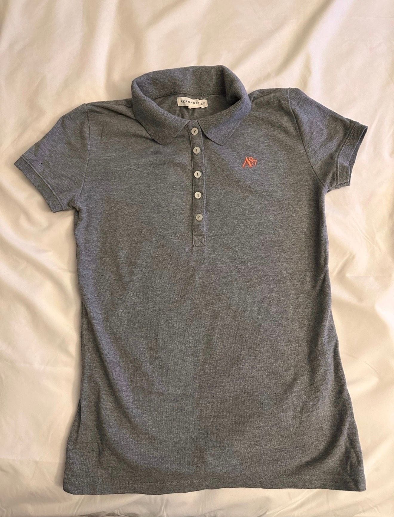 Y2K Collared Grey Preppy Aeropostale 2