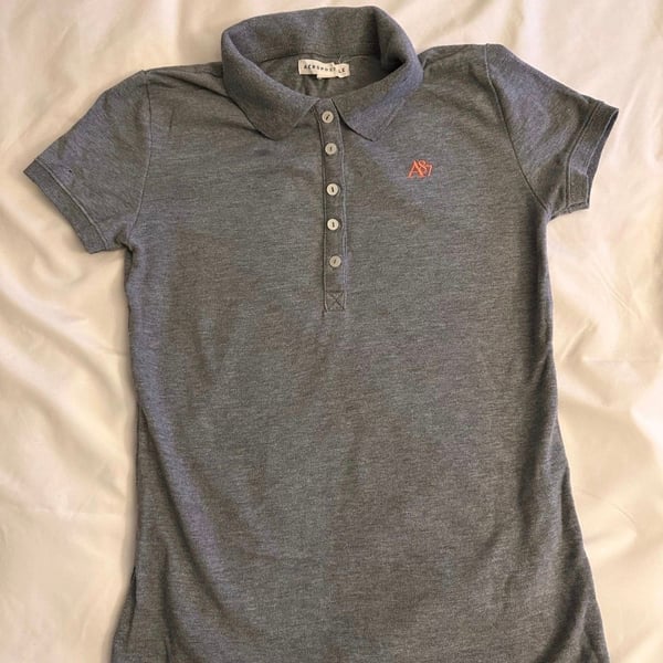 Y2K Collared Grey Preppy Aeropostale