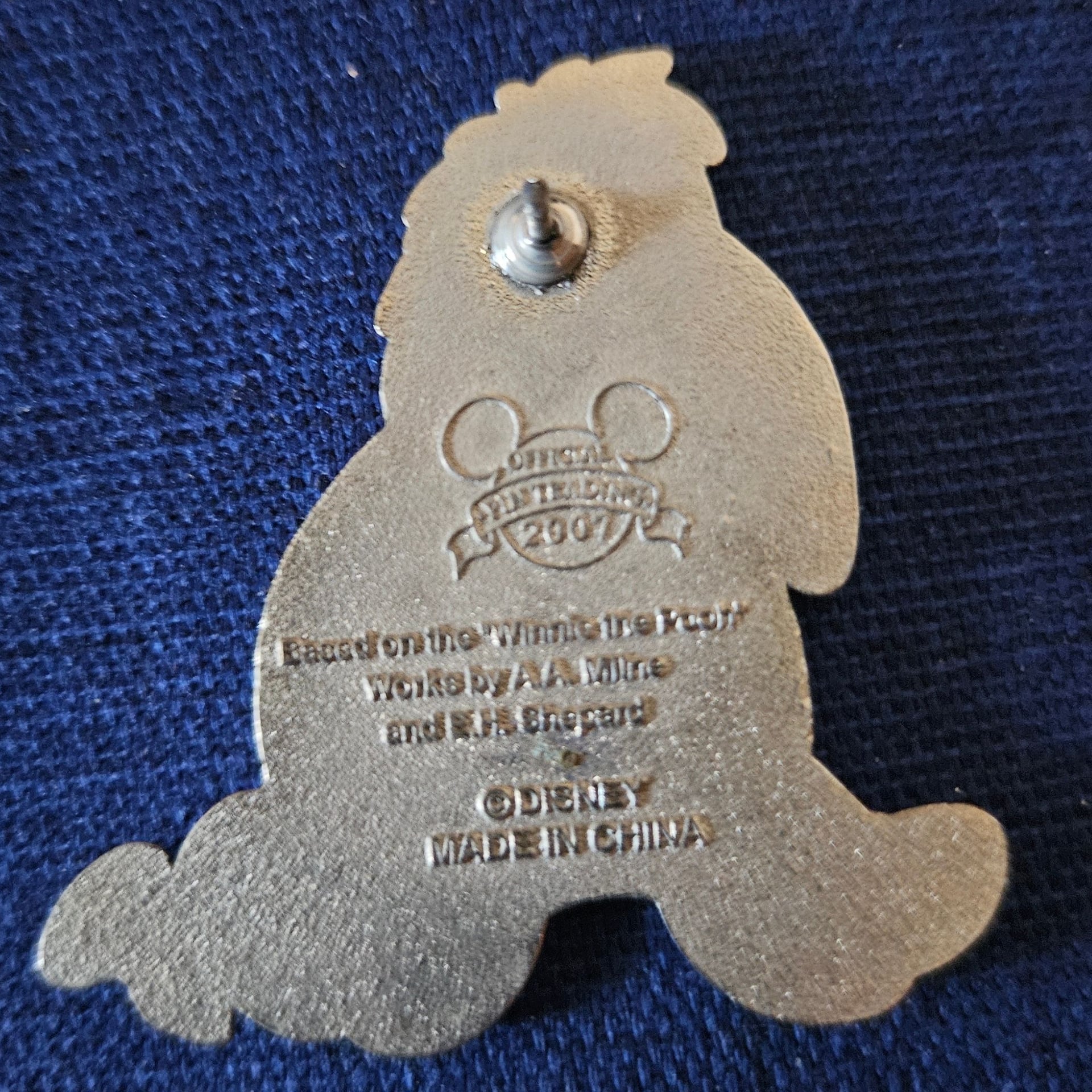Disney Winnie the Pooh Eeyore Sitting Pin (2007) 2