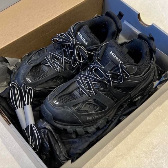 Balenciaga Track LED Trainer Black 555036 W1GB1 1000 1