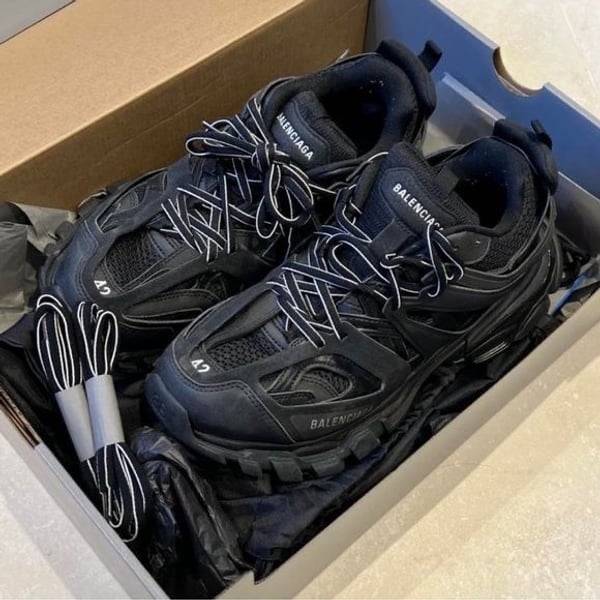 Balenciaga Track LED Trainer Black 555036 W1GB1 1000