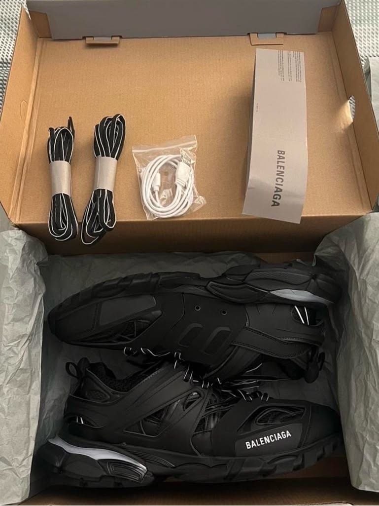 Balenciaga Track LED Trainer Black 555036 W1GB1 1000 2