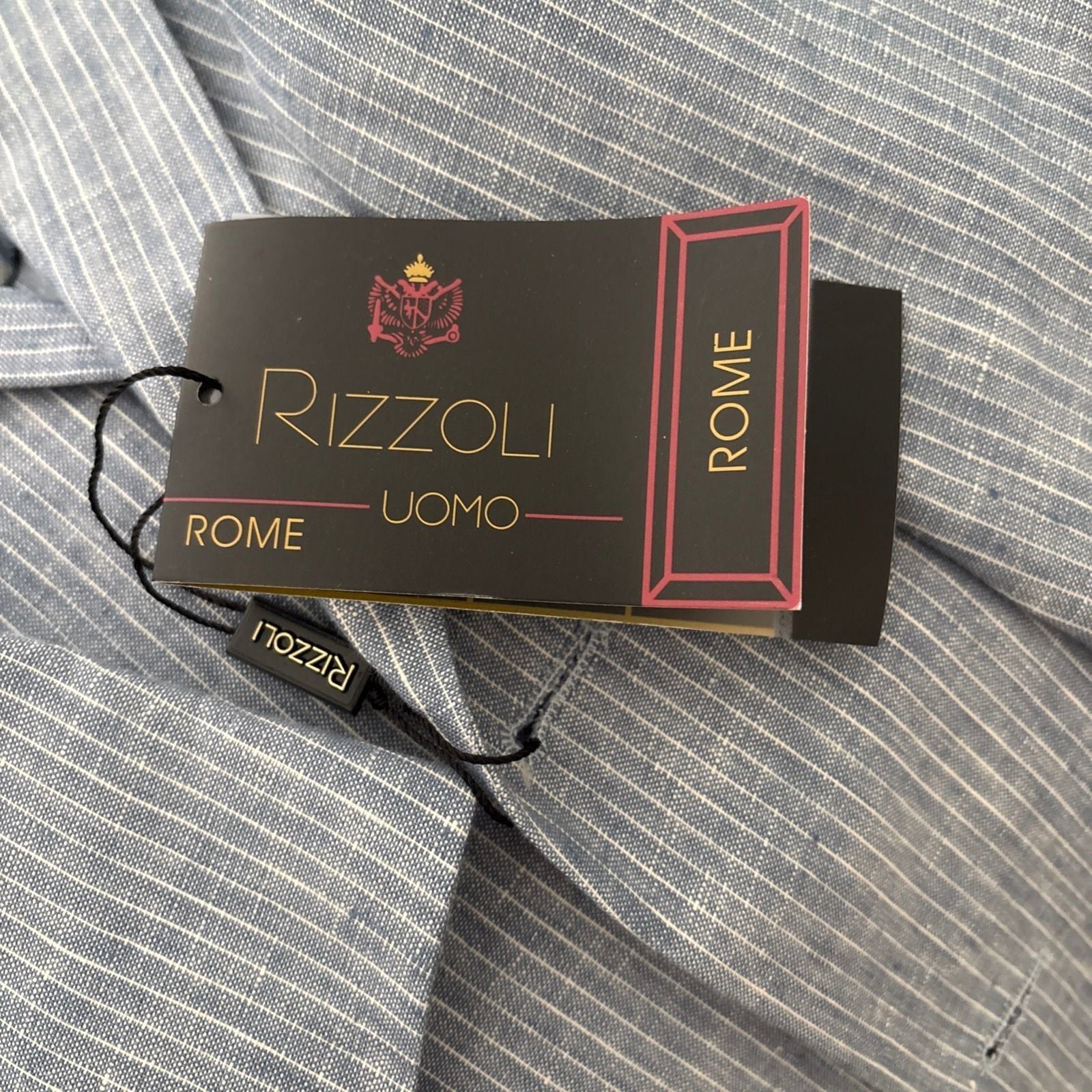 Rizzoli Uomo Rome 2-Piece Suit Set in 100% Irish Linen with Stretch Armhole 4