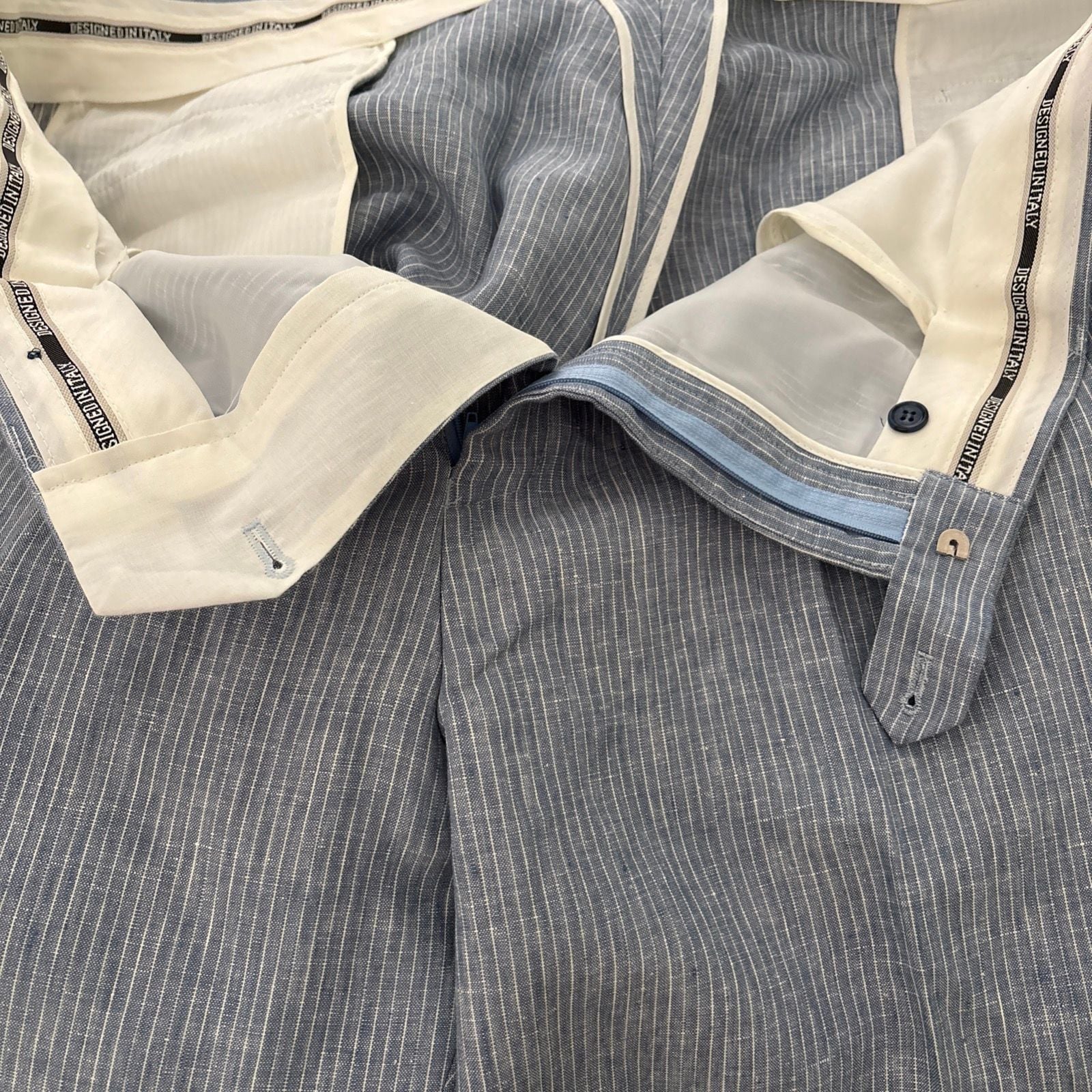 Rizzoli Uomo Rome 2-Piece Suit Set in 100% Irish Linen with Stretch Armhole 10