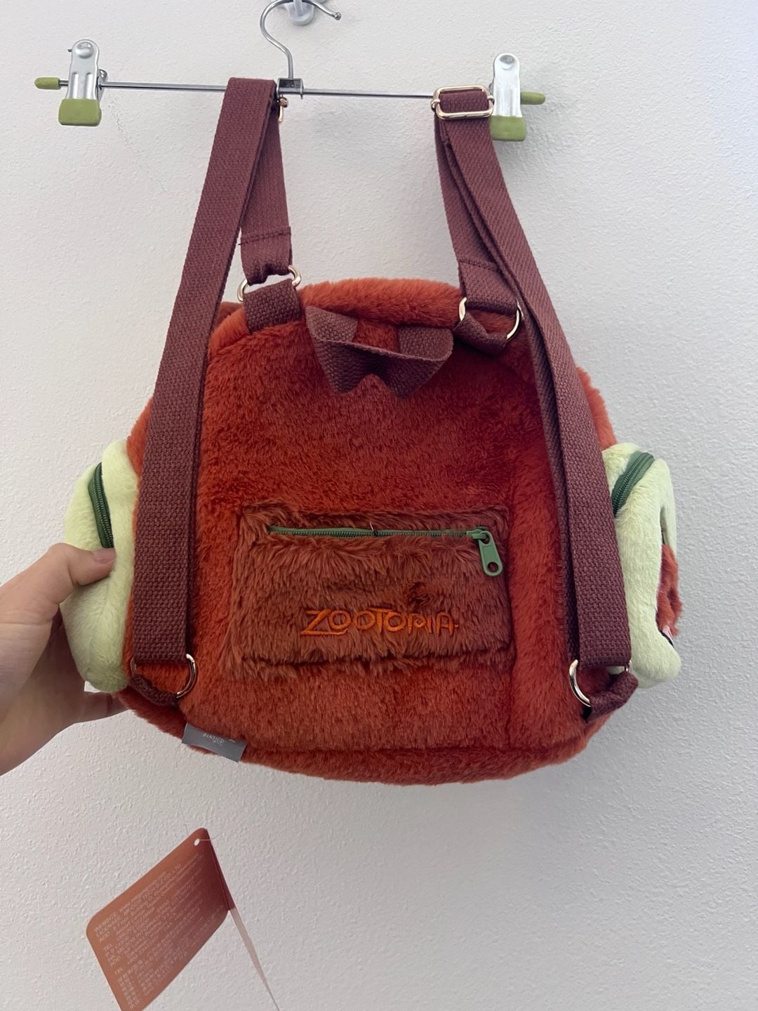 Disney Zootopia Nick Wilde Plush Character Backpack ita bag furry shoulder crossbody 5