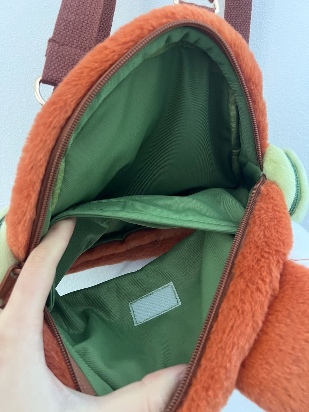 Disney Zootopia Nick Wilde Plush Character Backpack ita bag furry shoulder crossbody 7