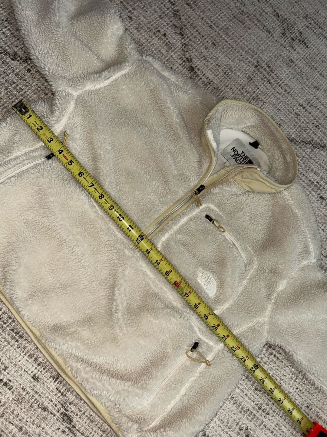 The North Face Women's Extreme Pile 1/2 Zip Fleece Pullover in Gardenia White 4
