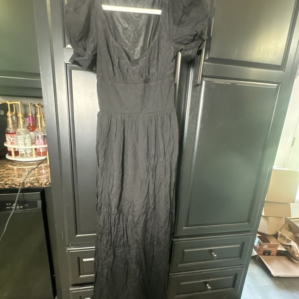 Billabong Women's Love Fade Puff Sleeve Maxi Dress