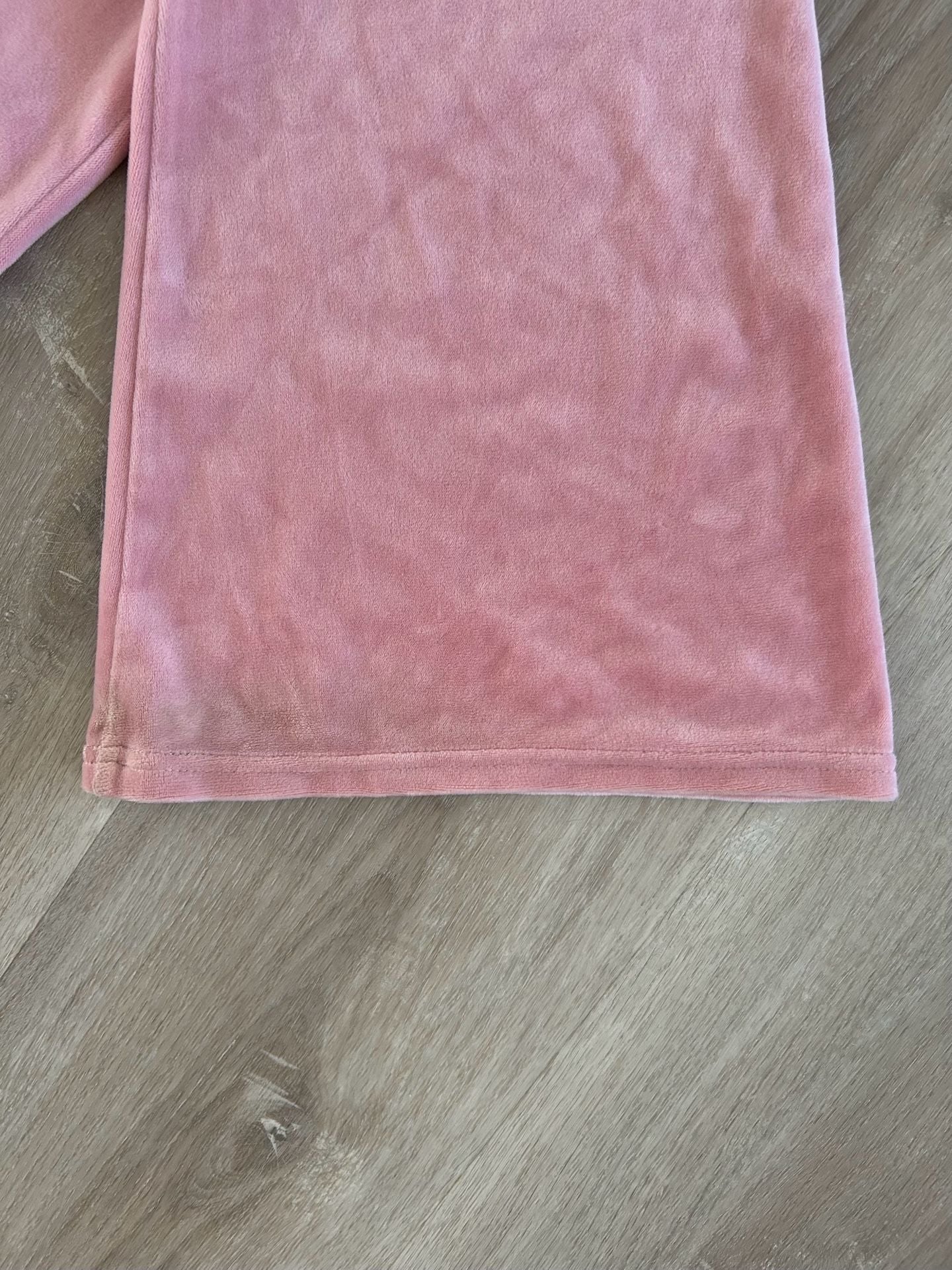 Hollister Ultra High-Rise Pink Velour Flare Pants 9