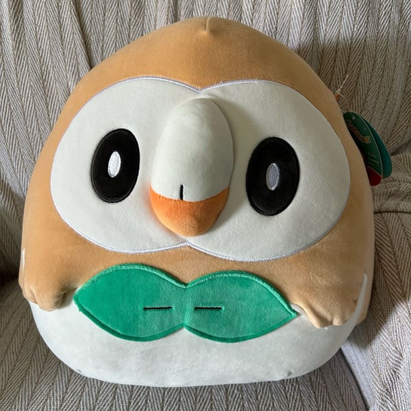 Squishmallows Pokémon Rowlet 12-Inch Plush Toy