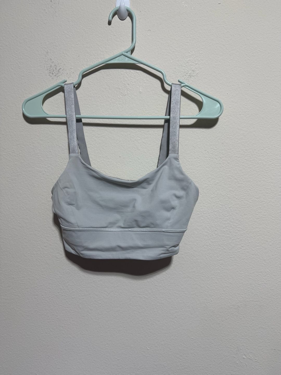 Lululemon Wunder Train Longline Bra with Metallic Straps 1