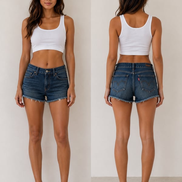 Levi's 504 Y2K Vibe Slouch Low-Rise Distressed Denim Cut-Off Shorts