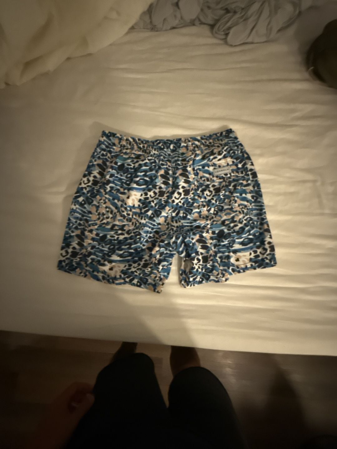 YoungLA 1003 Mosaic Swim Shorts in Blue Multi 2