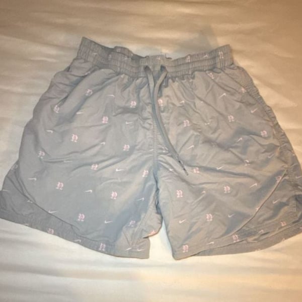 Nike Sportswear Club Monogram Woven Flow Shorts with Gothic Letter Print