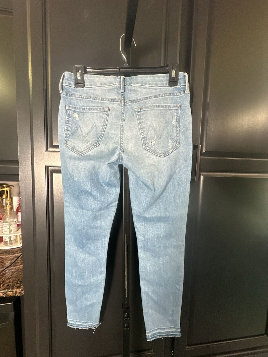 MOTHER The Looker Crop Undone Hem Distressed Skinny Jeans#732 4