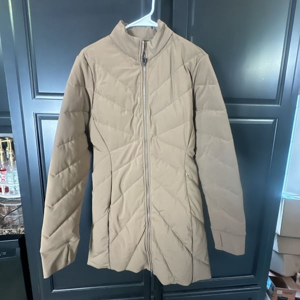 Halara PuffFlex Stand Collar Double Zipper Thumb Holes Casual Padded Jacket#741