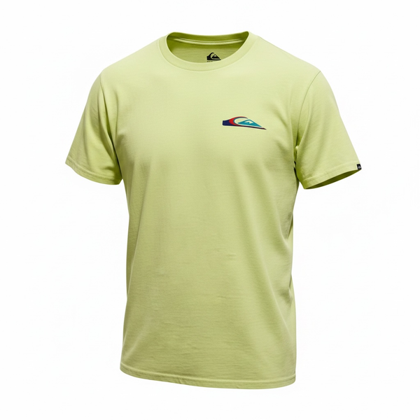 Quiksilver Warp Drive Men's Graphic Short Sleeve T-Shirt in Shadow Lime XL
