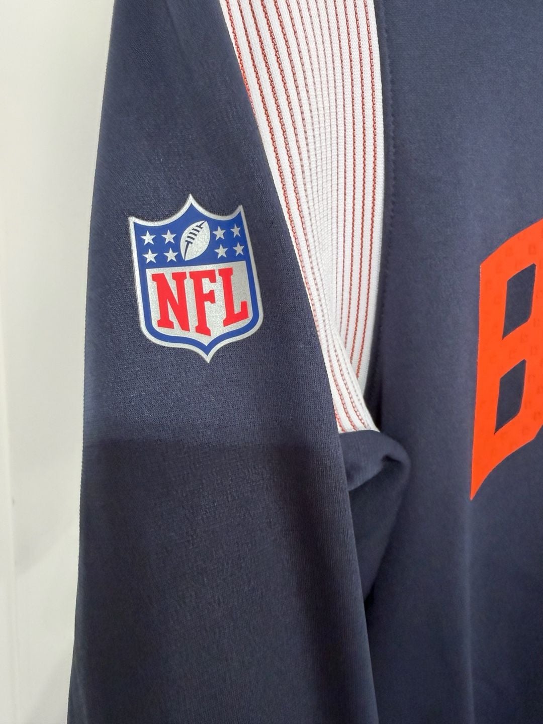 Chicago Bears Nike Men's Navy Sideline Performance Therma-Fit Pullover Hoodie 19