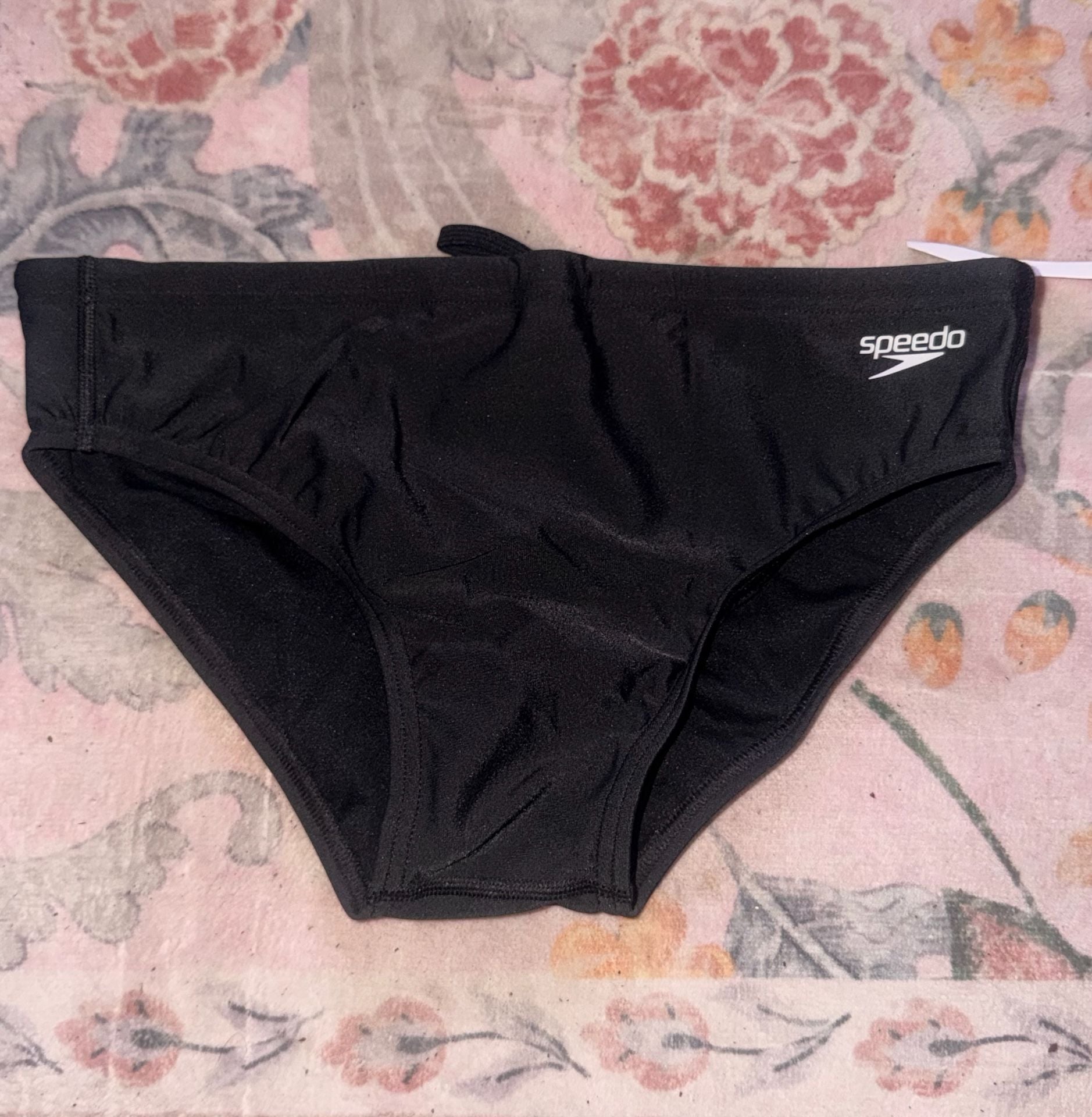 NWT Speedo Eco Endurance Pride Edition Rainbow Black Swim Brief size 34 2
