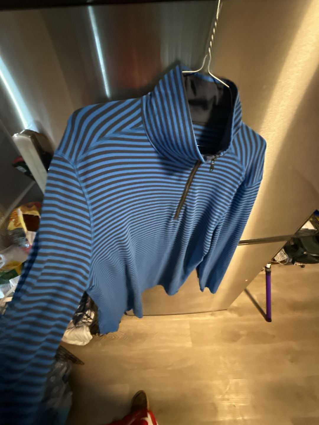 Lululemon Velocity 1/4 Zip Pullover in Mini Hyper Stripe 1