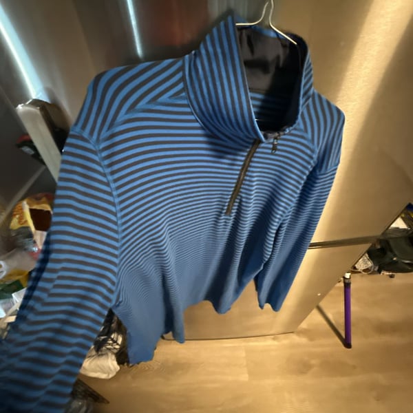 Lululemon Velocity 1/4 Zip Pullover in Mini Hyper Stripe