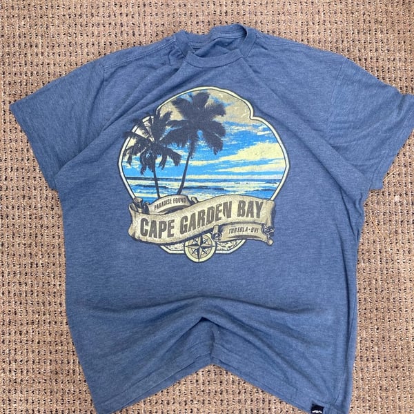 Fish N Vibe Paradise Found Cape Garden Bay Tortola-BVI Graphic T-Shirt