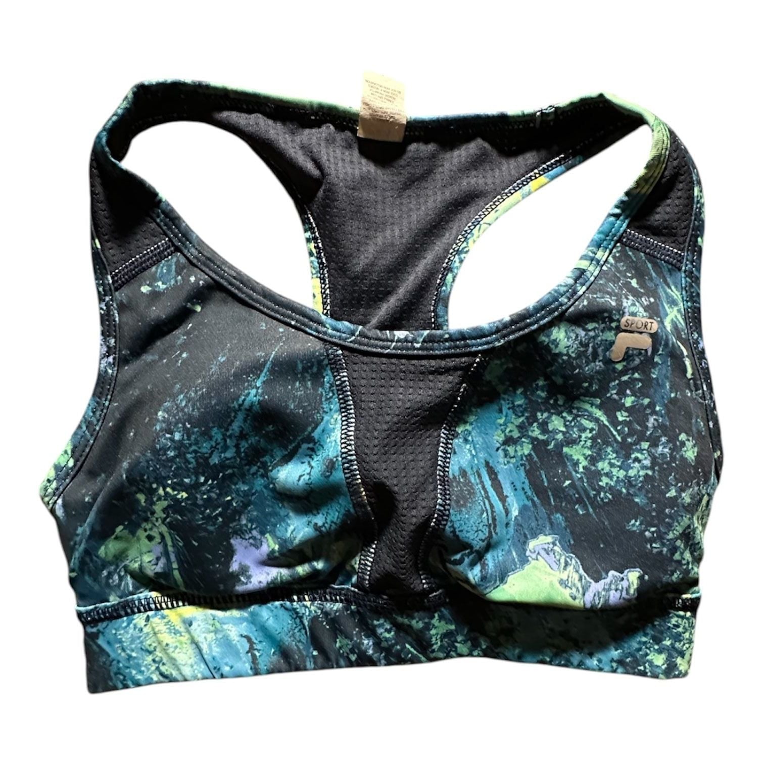 Fila Sport Women's Racerback Athletic Sports Bra with Mesh Detail 2