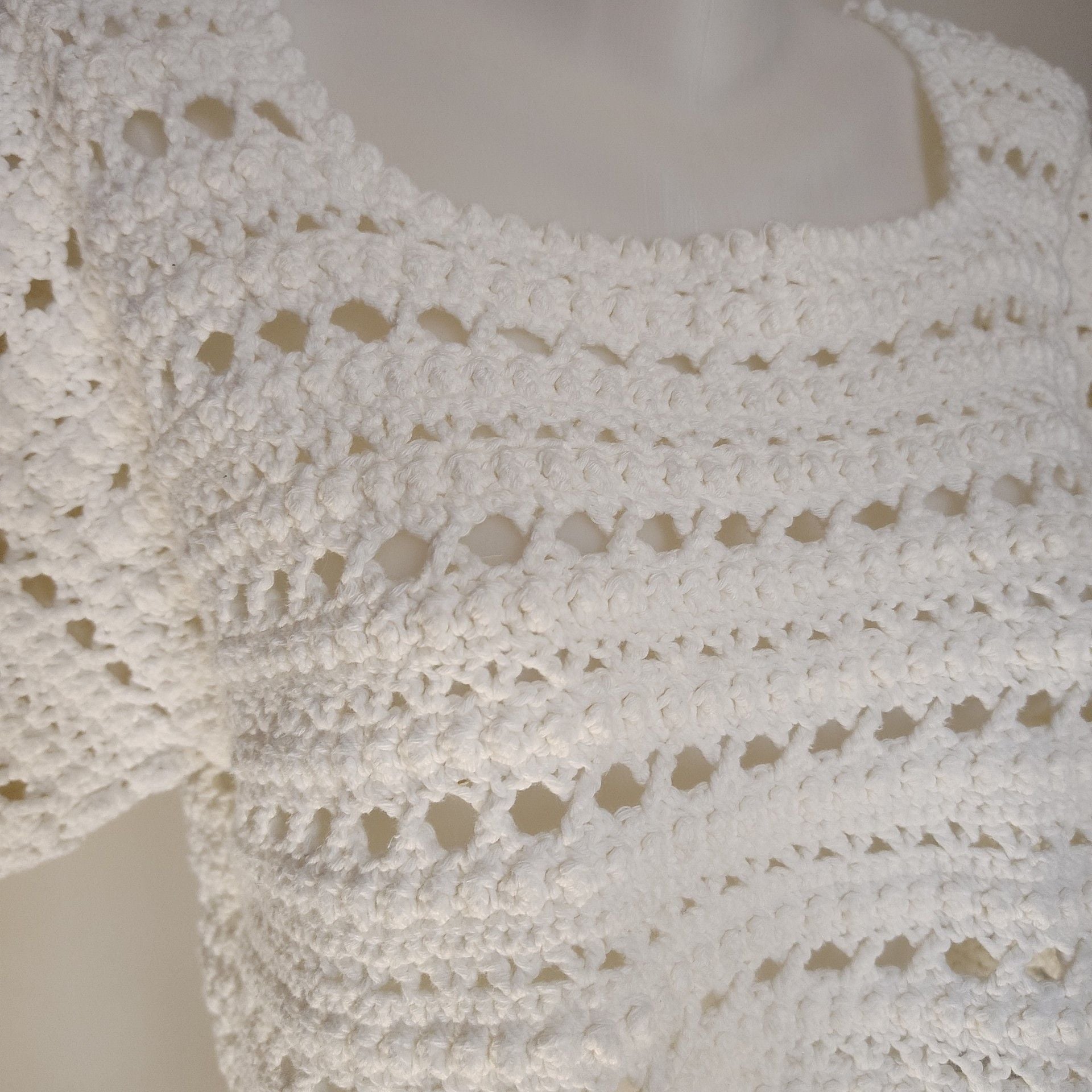 Handmade Cottagecore Boho Coastal cropped sweater 3