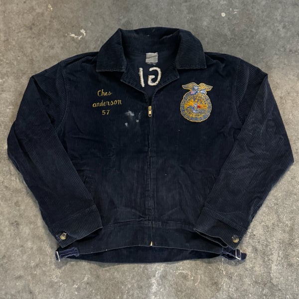 Vintage FFA Future Farmers of America Virginia Worsham Corduroy Jacket Size M