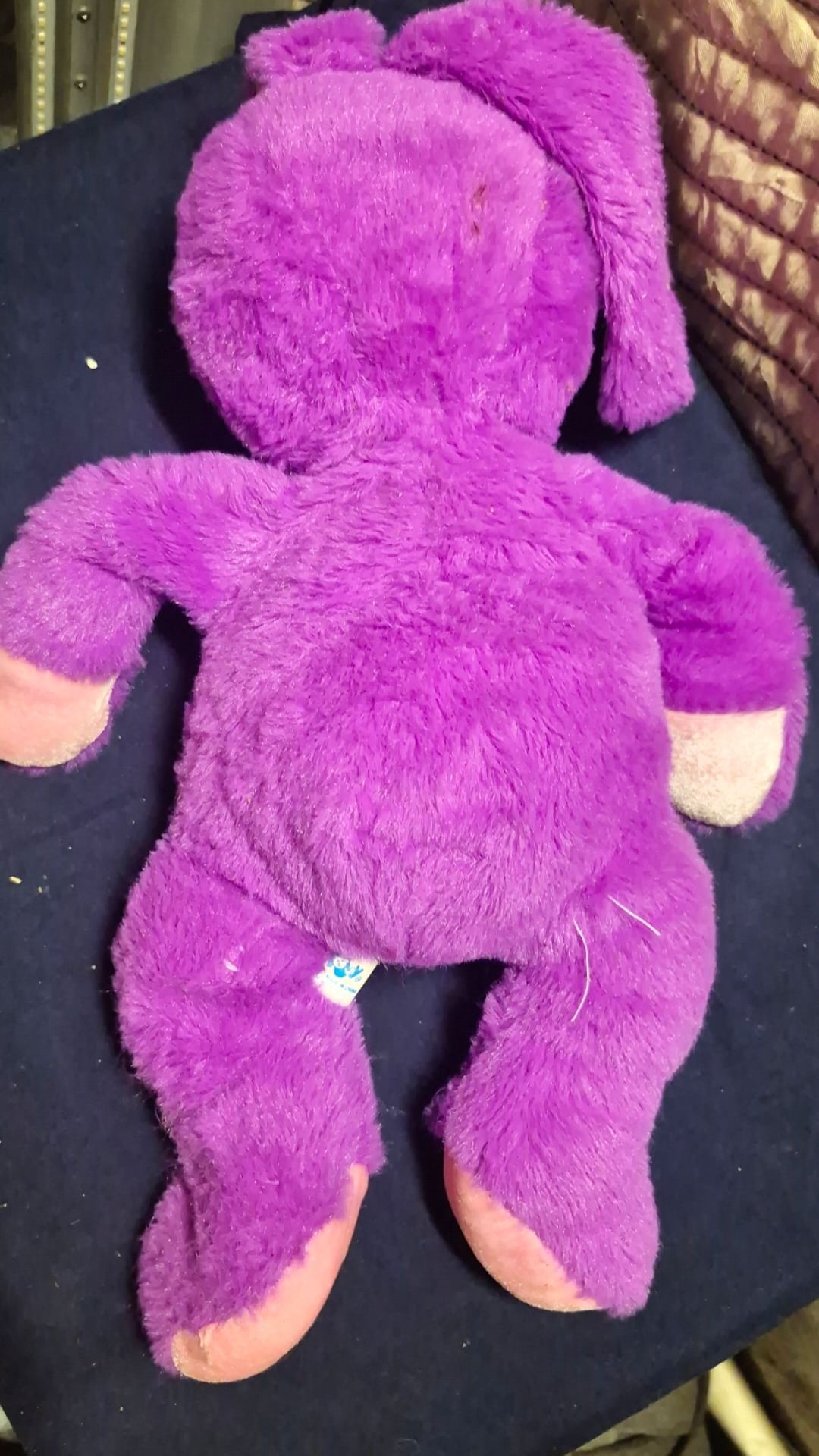 Toy LTD Purple Bunny Rabbit Plush Stuffed Animal with Pink Accents 2