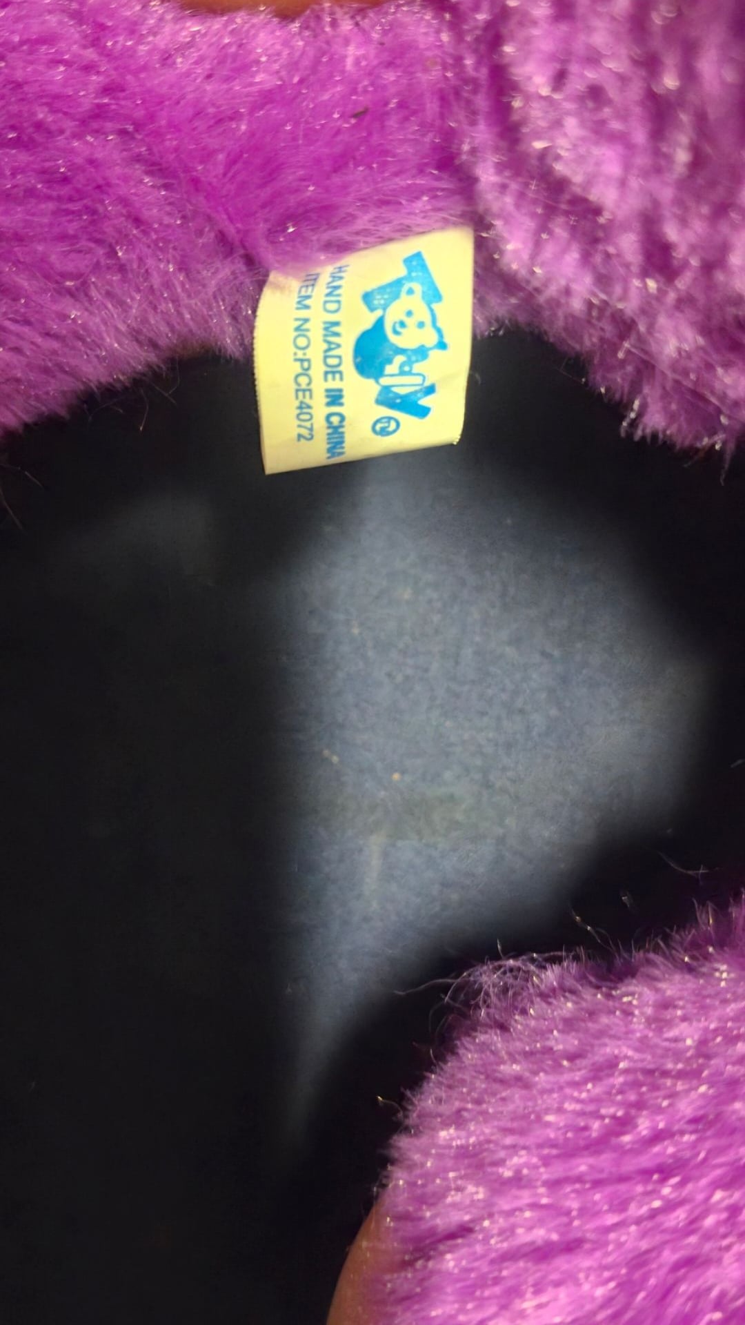 Toy LTD Purple Bunny Rabbit Plush Stuffed Animal with Pink Accents 3