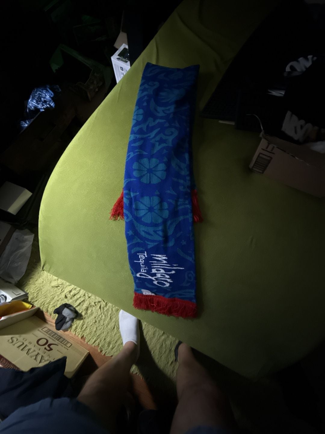 Milagro Tequila Promotional Floral Pattern Fringe Scarf 1