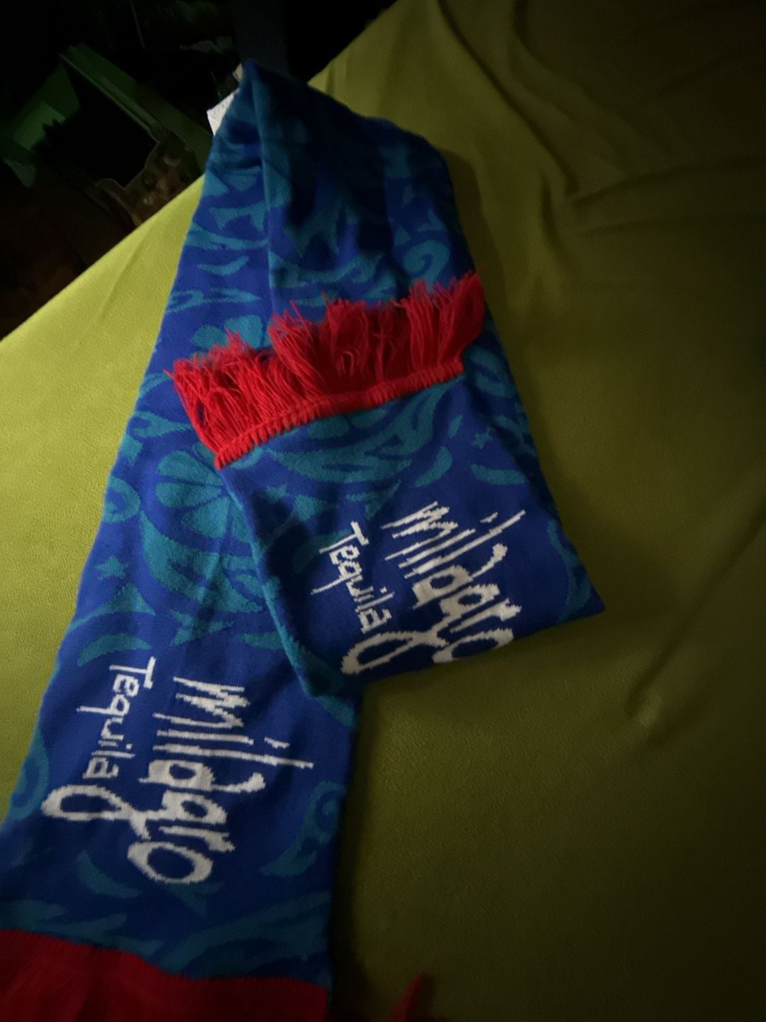 Milagro Tequila Promotional Floral Pattern Fringe Scarf 3