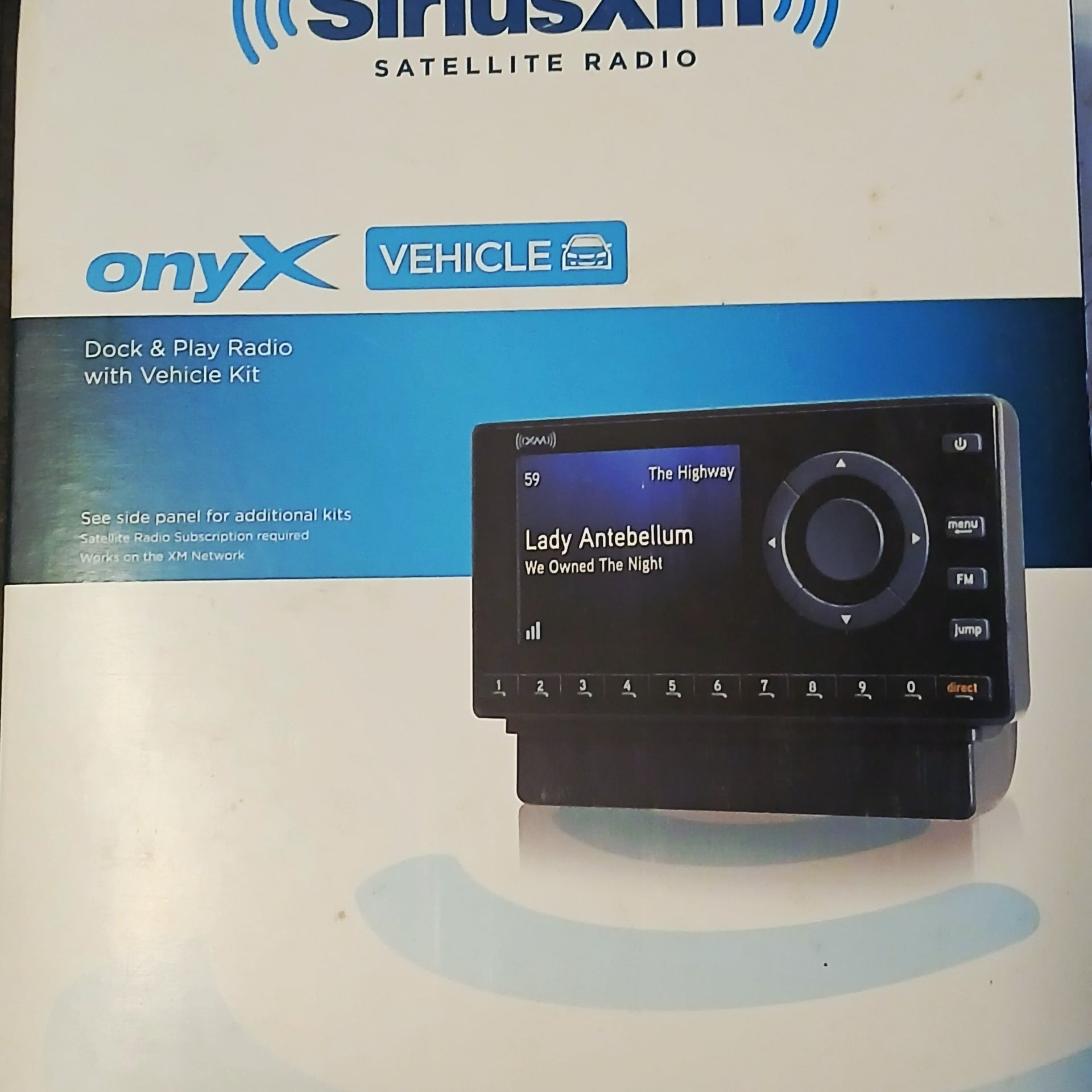 SiriusXM Onyx XDNX1V1 Dock & Play Satellite Radio with Vehicle Kit 1