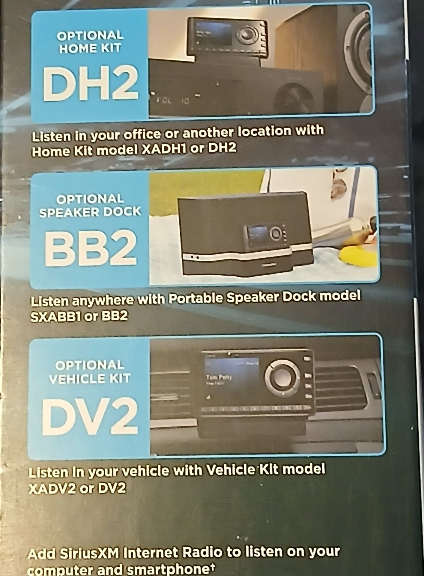 SiriusXM Onyx XDNX1V1 Dock & Play Satellite Radio with Vehicle Kit 3