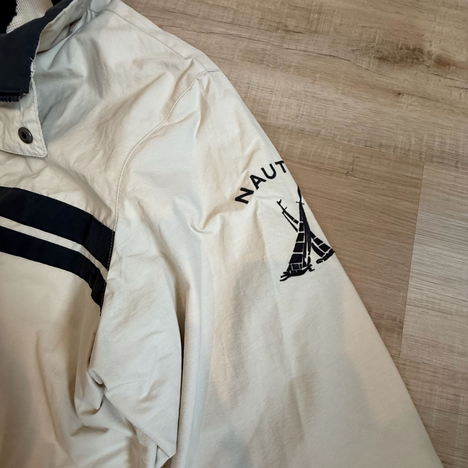 Vintage Nautica Competition Sailing Jacket with Logo Sleeve Detail 3