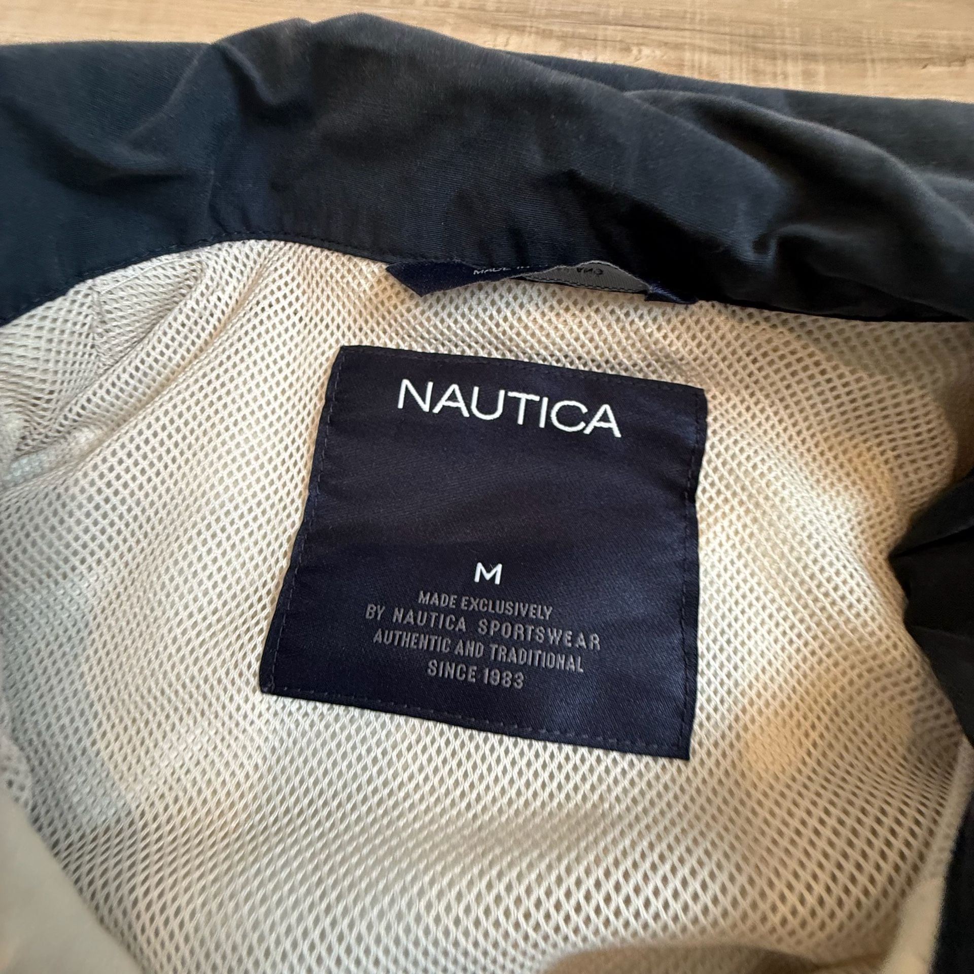 Vintage Nautica Competition Sailing Jacket with Logo Sleeve Detail 4
