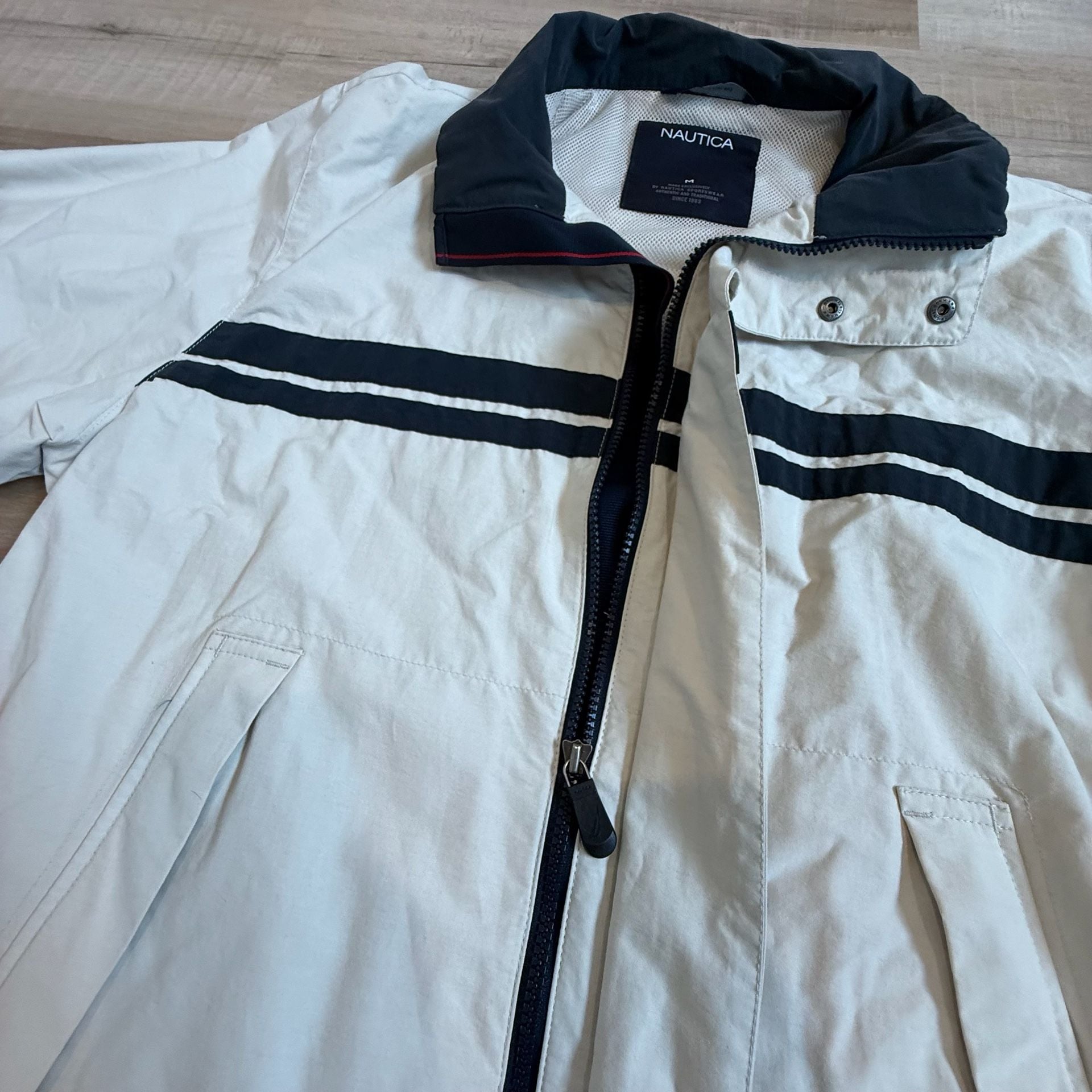 Vintage Nautica Competition Sailing Jacket with Logo Sleeve Detail 5