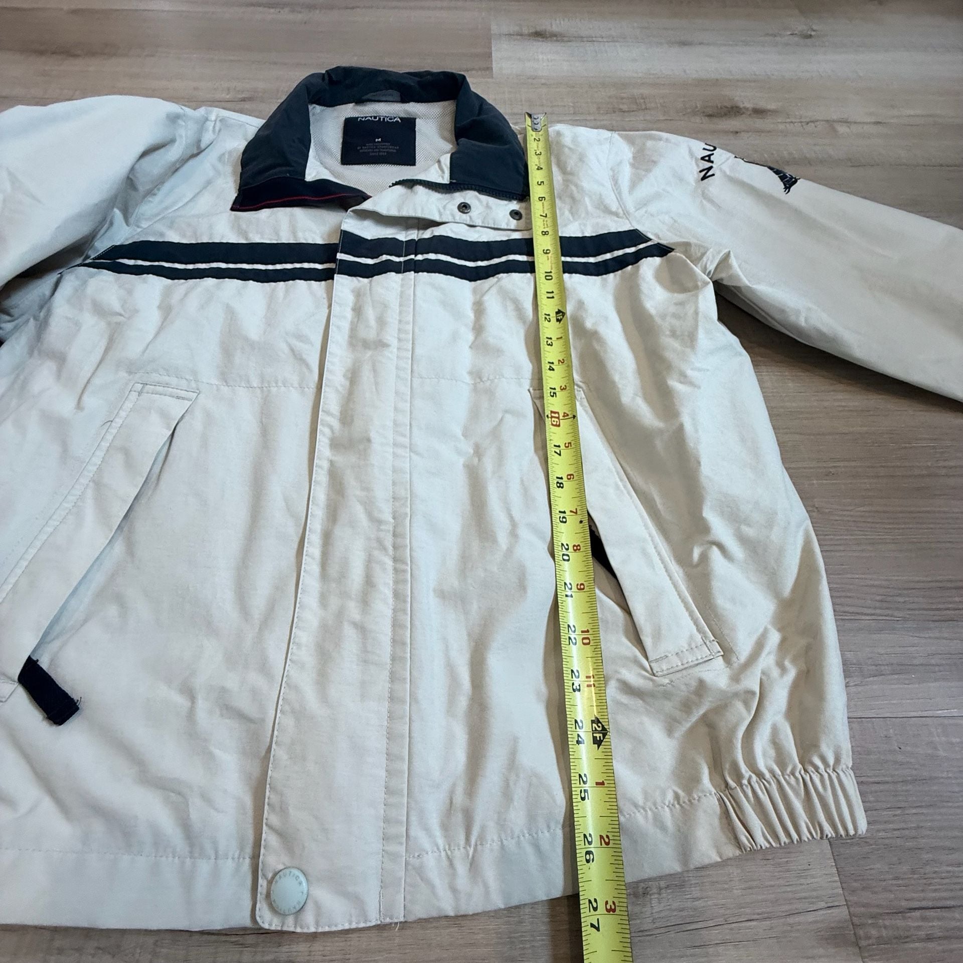 Vintage Nautica Competition Sailing Jacket with Logo Sleeve Detail 8