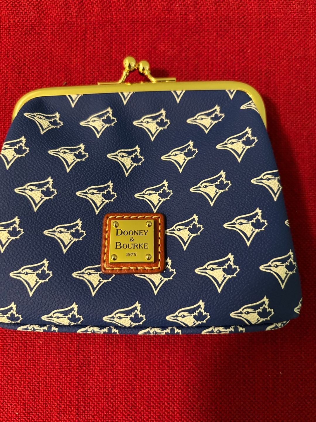 Dooney & Bourke MLB Toronto Blue Jays Large Framed Kisslock Purse 1