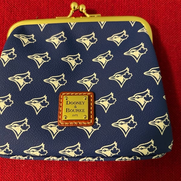 Dooney & Bourke MLB Toronto Blue Jays Large Framed Kisslock Purse