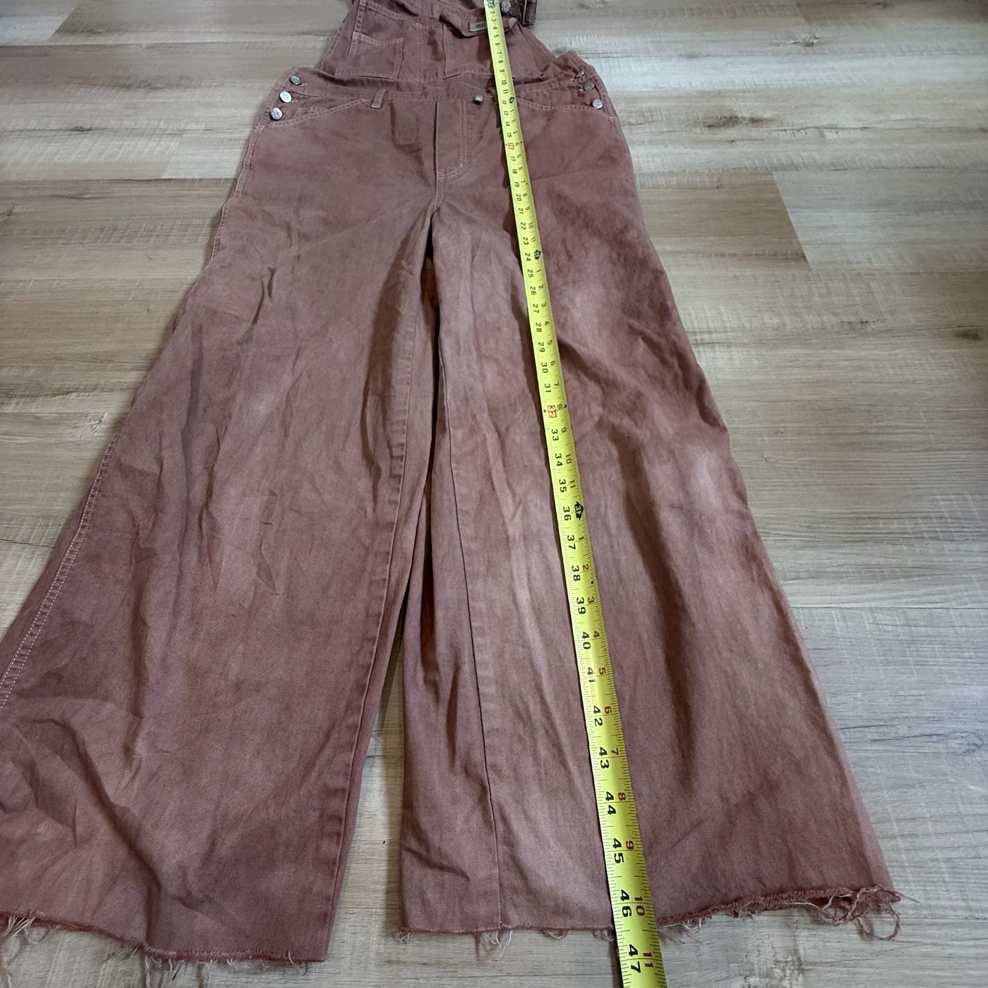 Vintage 90s Calvin Klein Jeans Wide Leg Utility Overalls in Mauve Brown 7