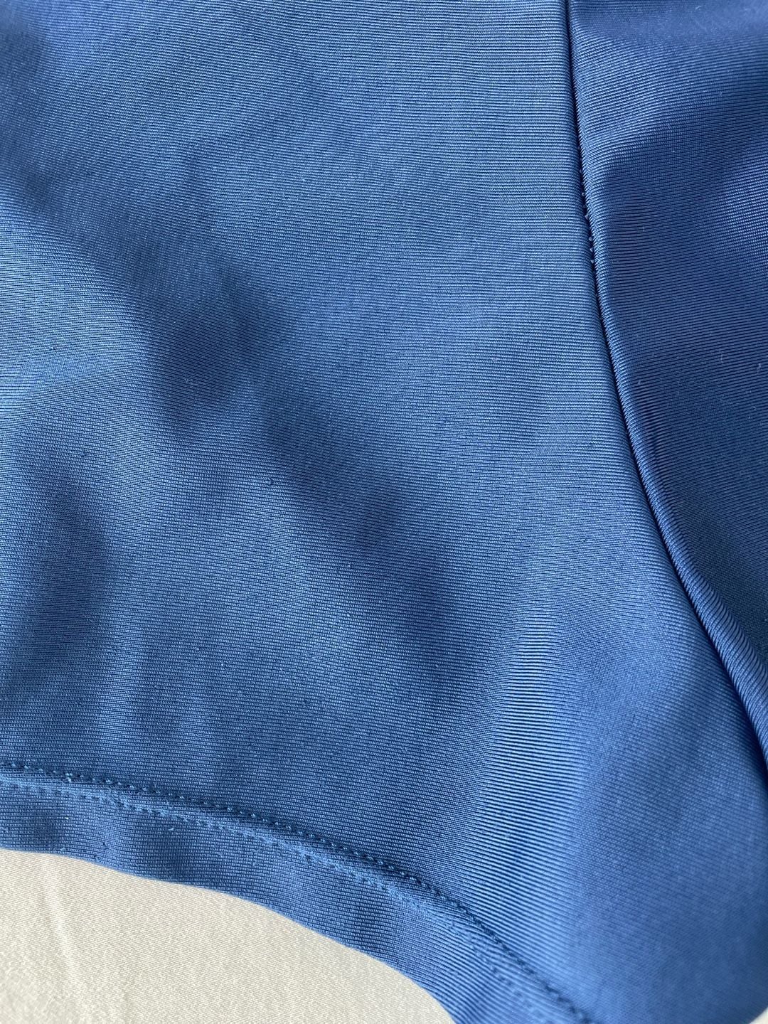 Solid Navy Blue Athletic Swim Shorts Size 14 8