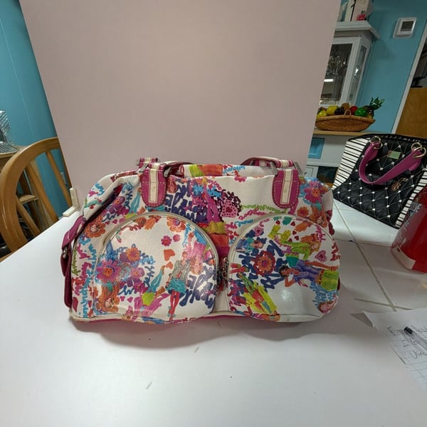 Sydney Love Colorful Floral Graphic Print Satchel Bag