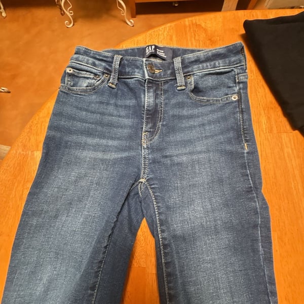 Gap Denim Classic Straight Jeans Women's Size 0/25 Dark Wash Blue