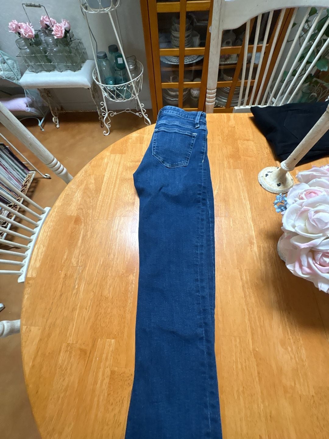 Gap Denim Classic Straight Jeans Women's Size 0/25 Dark Wash Blue 3