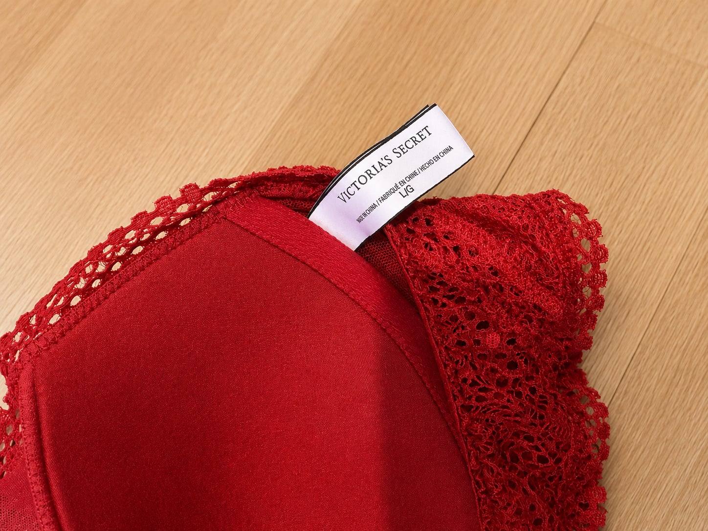 Victoria's Secret Lace Racerback Bralette Red 3